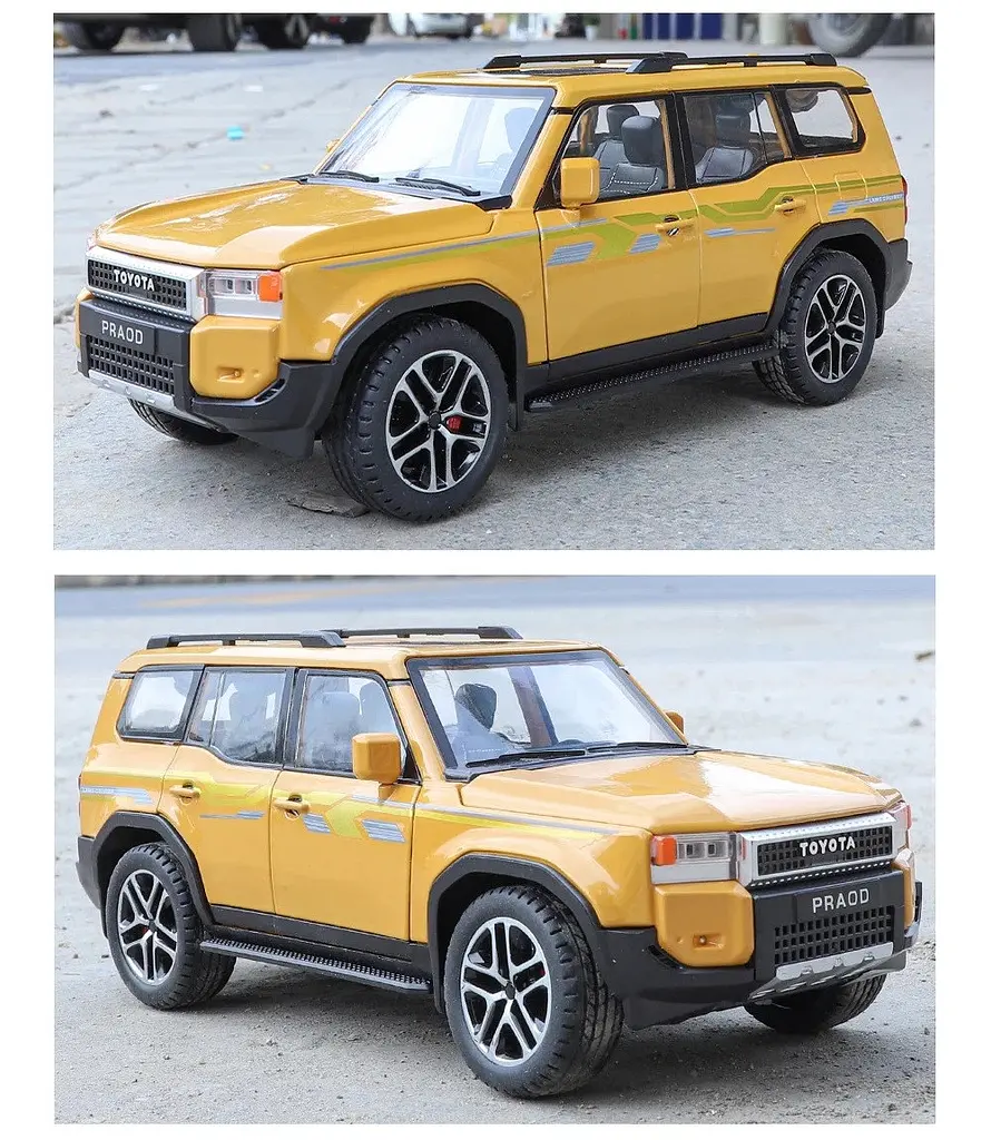 Колекційна металева модель автомобіля АвтоЕксперт Toyota Land Cruiser Prado J250 з інерцією, світлом та звуком 1:24  - фото 4