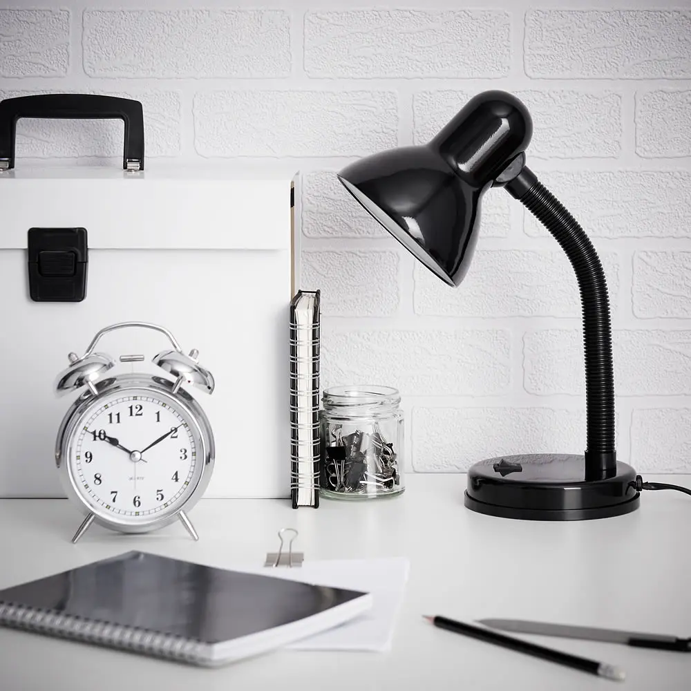 Настільна лампа Brille на гнучкій ніжці офісна MTL-02 black - фото 8