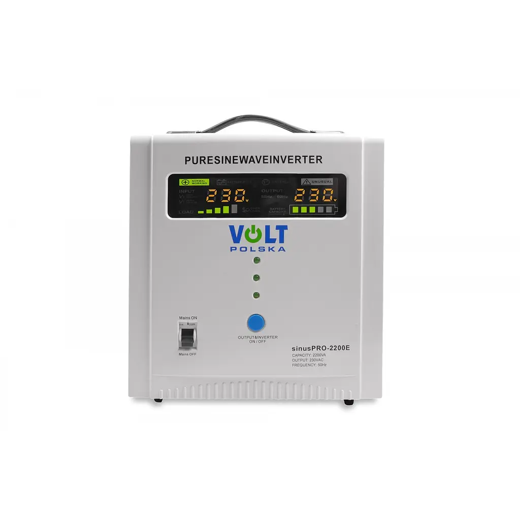 ИБП Преобразователь напряжения Volt Polska SINUS PRO 2200 E 12/230 В (1600/2200 Вт) - фото 3