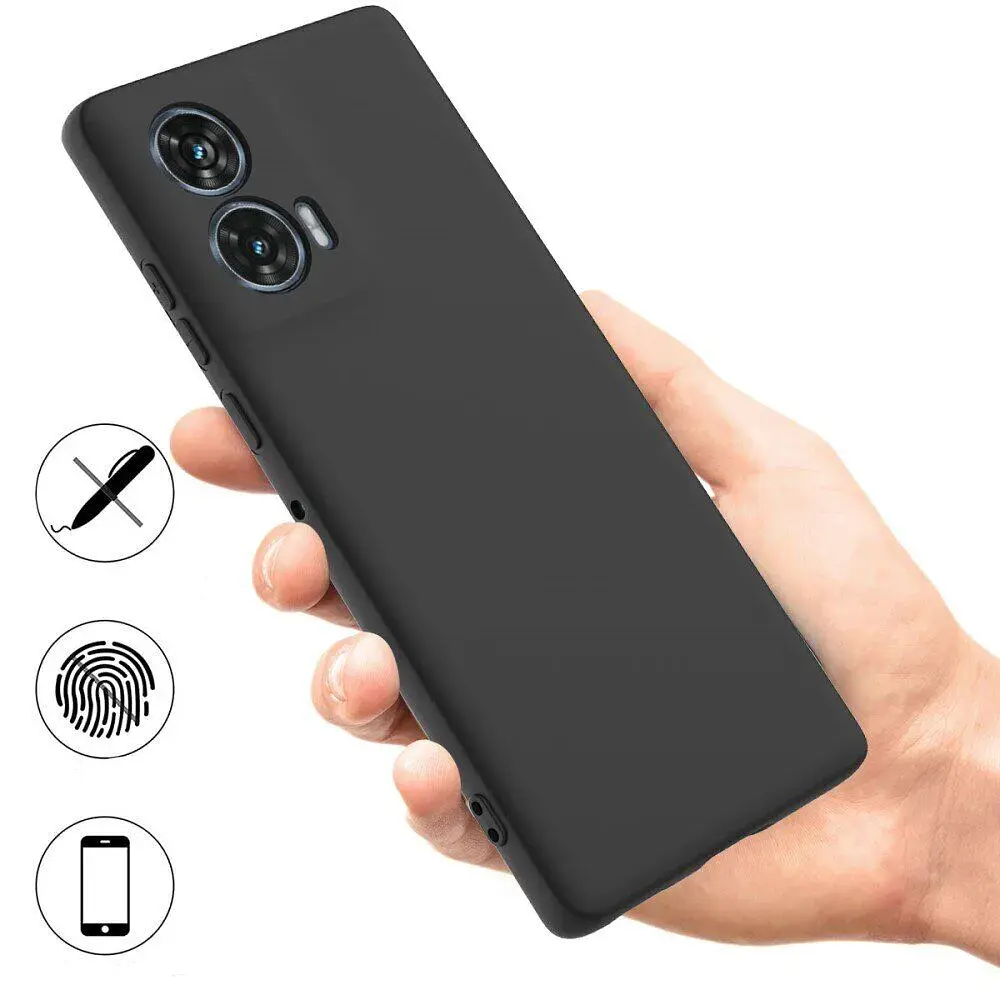 Силіконовий чохол BeCover для Motorola Edge 50 Fusion Black (712742) - фото 4