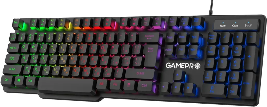 Клавіатура USB GamePro GK380 Black (GK380) UA - фото 3