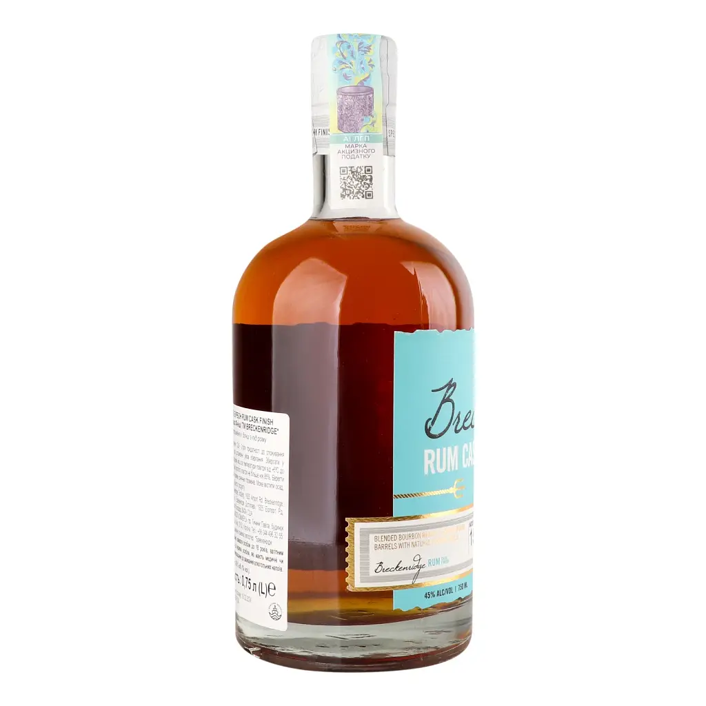 Віскі Breckenridge Rum Cask Finish Bourbon Whiskey 45% 0.75 л - фото 2
