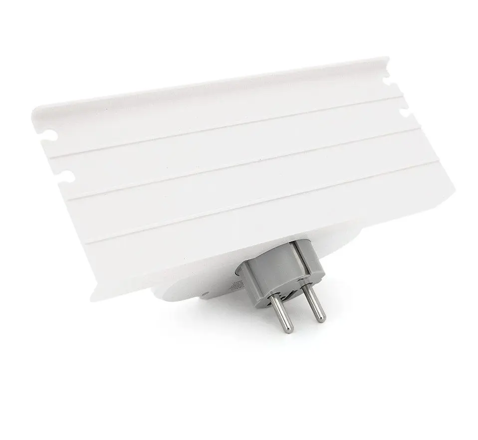 Розетка двойник с заземлением Voltronic HHT-609WT White, ночник, USB+Type-C, 4А, зашита от перегрузки, подставка под телефон - фото 3