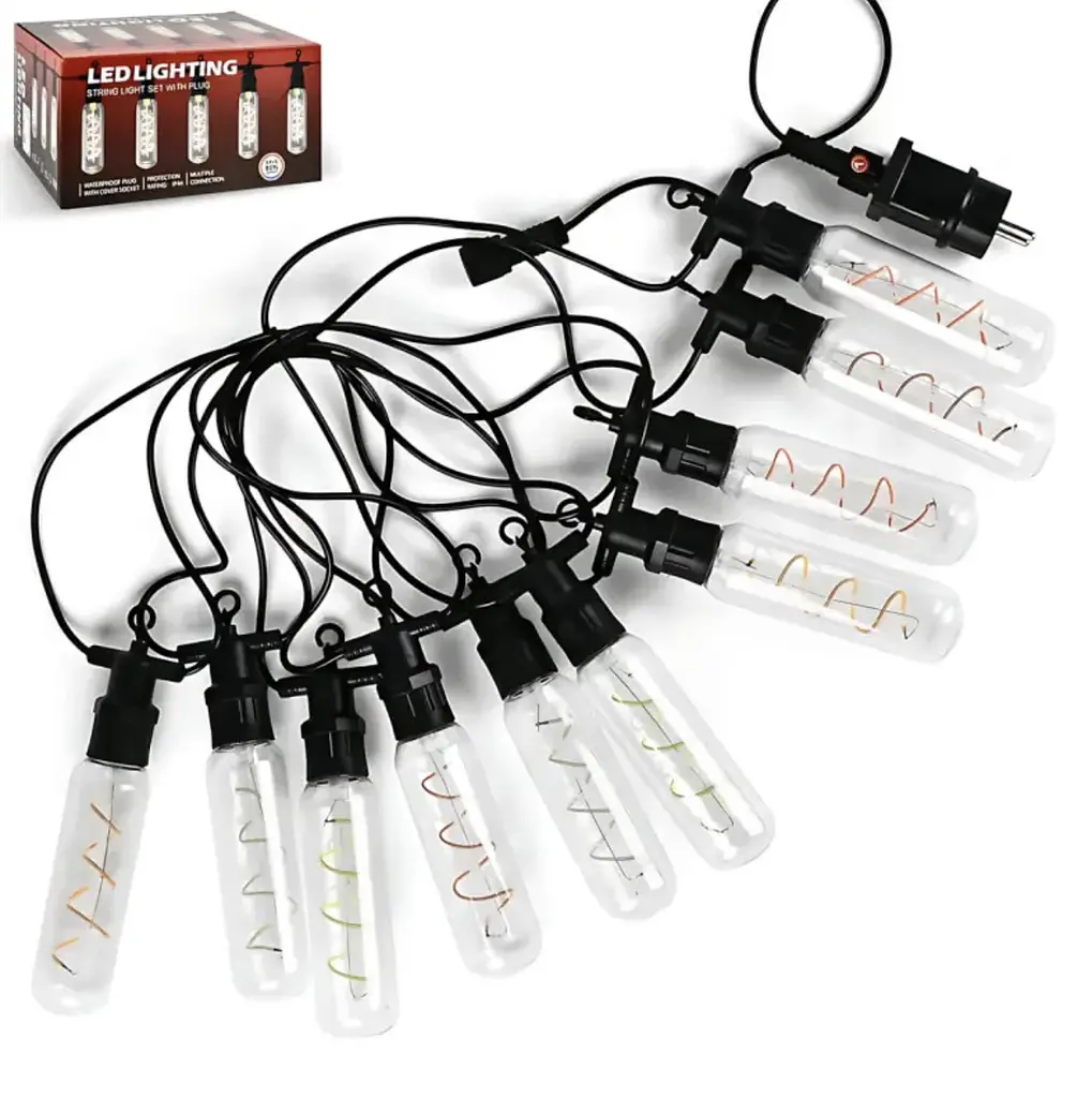Гірлянда Удлинённые лампы спираль SFK-48 220V ∙ Вулична LED-ґірлянда SFK-48 з подовженими спіральними лампами - фото 2