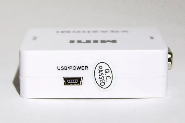Перехідник VGA на HDMI конвертер для ПК, ноутбука, відео реєстратора адаптер перетворювач з аудіо та зовнішнім живленням HDMI - VGA VGA2HDMI(4272) - фото 3