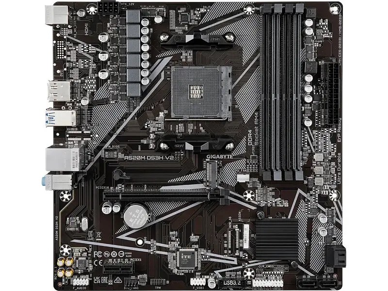 Материнська плата Gigabyte A520M DS3H V2 - фото 3