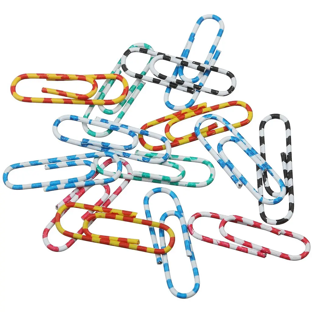 Цветные скрепки Buromax Зебра 28 мм 100 шт. (BM.5071) - фото 2