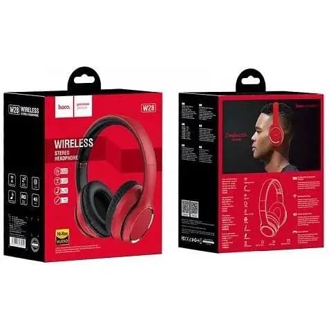 Навушники бездротові Hoco Journey Bluetooth Hi-Res W28 сині - фото 7