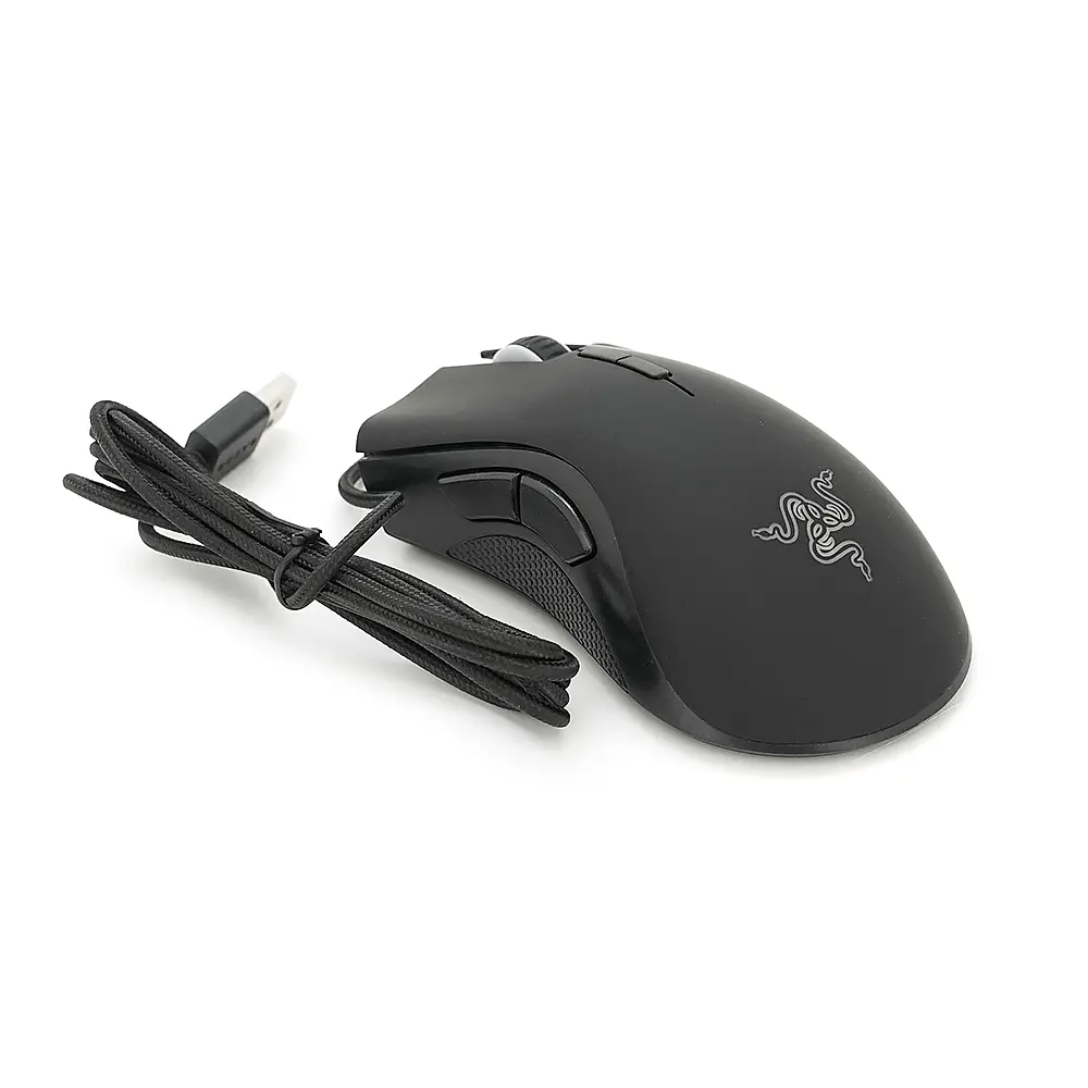 Мышь ведущая RAZER DEATHADDER, 16000DPI, кабель 1,5м, Black, Box - фото 2