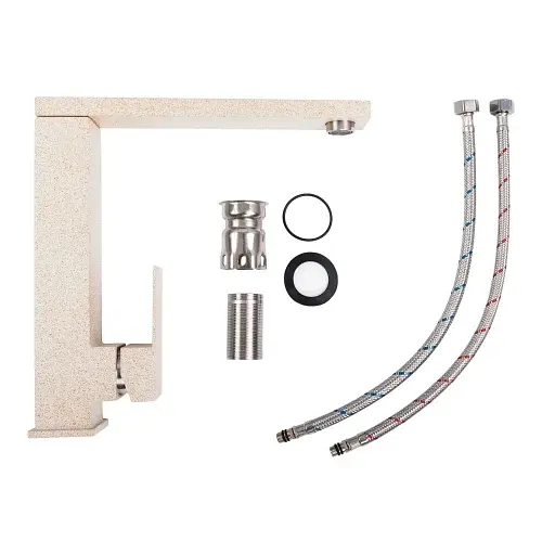 Змішувач кухонний Platinum 30 FHP (8569S) поворотний одноважільний з нержавіючої сталі сафарі (000033359) - фото 2