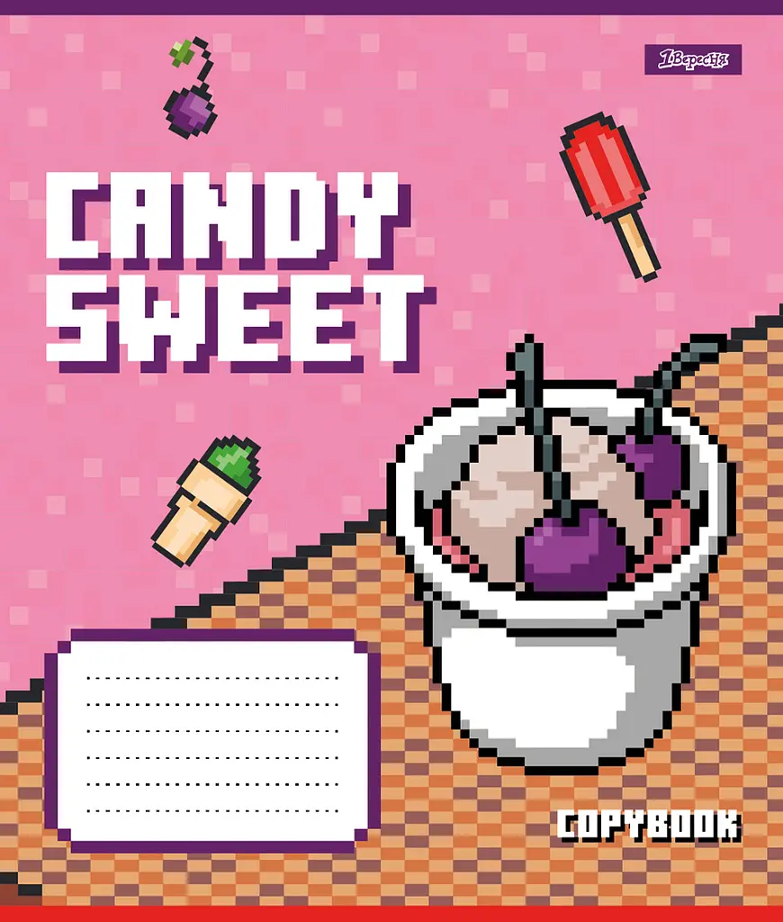 Набор тетрадей 1 сентября Candy sweet А5 в косую линию 12 листов 25 шт. (767201) - фото 2