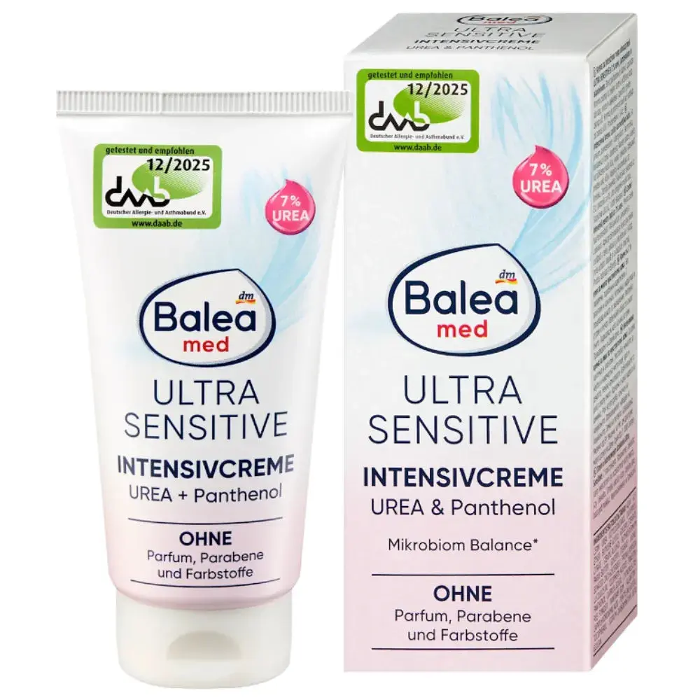 Крем для обличчя Balea Ultra Sensitive зволожуючий з 7% уреї, 50 мл