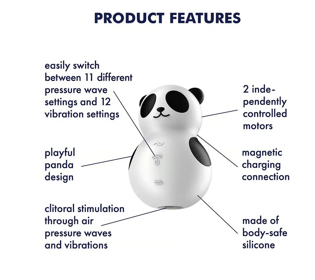 Вакуумний стимулятор Satisfyer Pocket Panda - фото 8