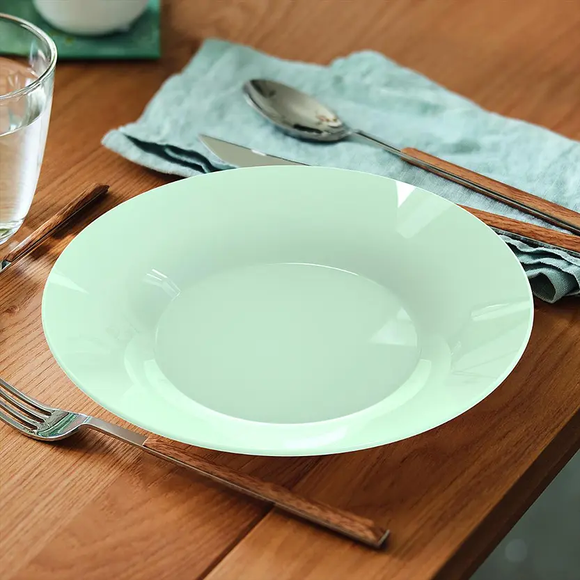 Тарілка Luminarc Plumi Paradise Green 22 см супова (V9219) - фото 2