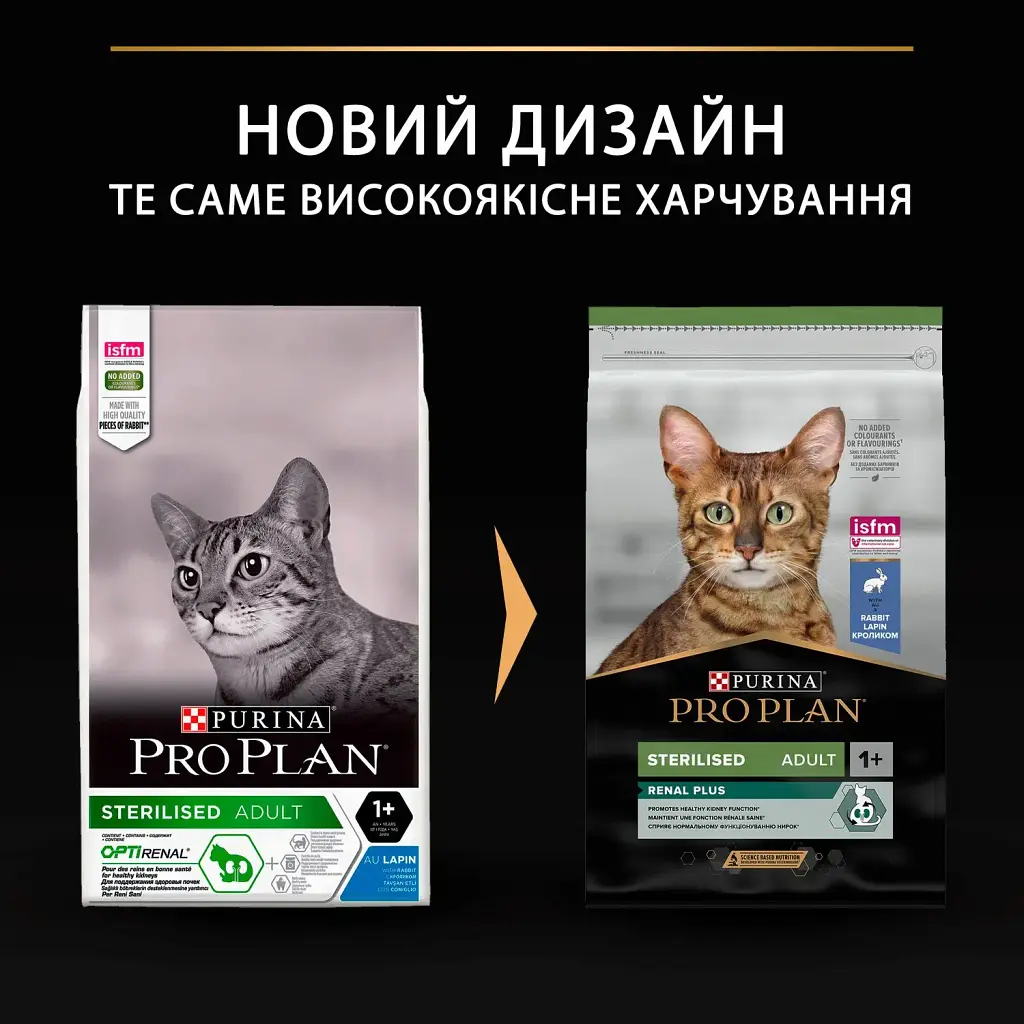 Сухой корм для стерилизованных кошек Purina Pro Plan Sterilised Adult 1+ Renal Plus с кроликом 10 кг (12434192) - фото 9