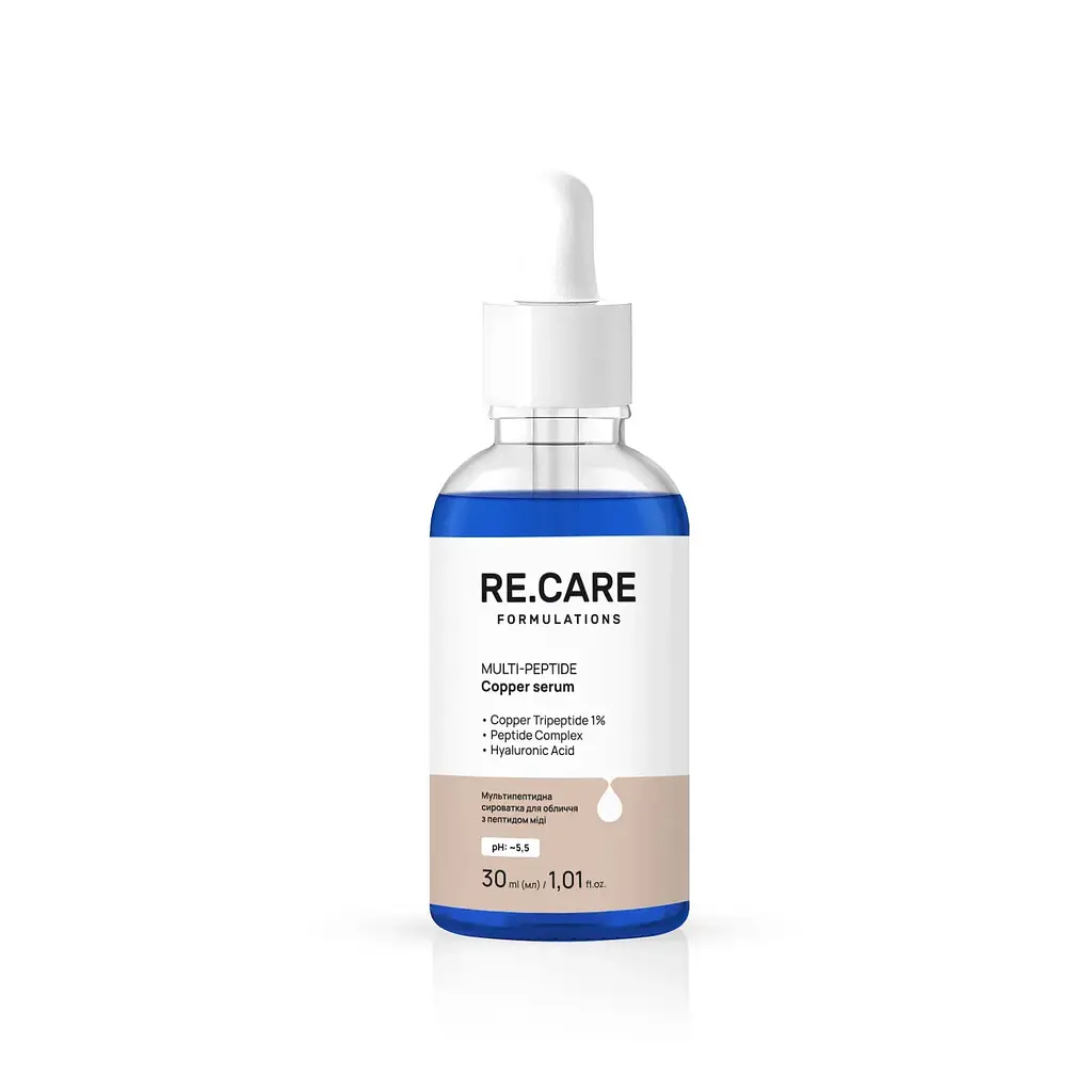 Мультипептидна сироватка для обличчя з пептидом міді Multi-Peptide Copper Serum RE.CARE 30 мл - фото 2