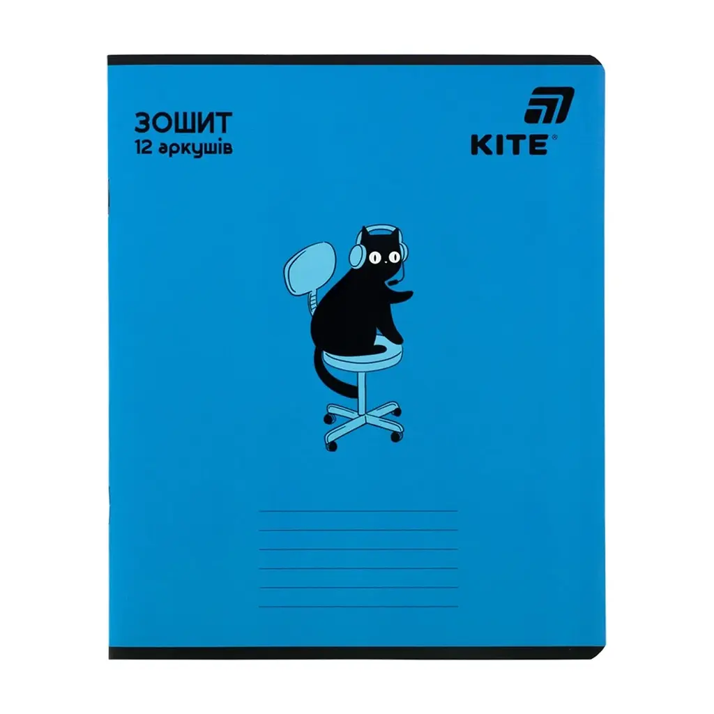 Зошит Kite One color, 12 аркушів, лінія (K26-234), в асортименті - фото 2