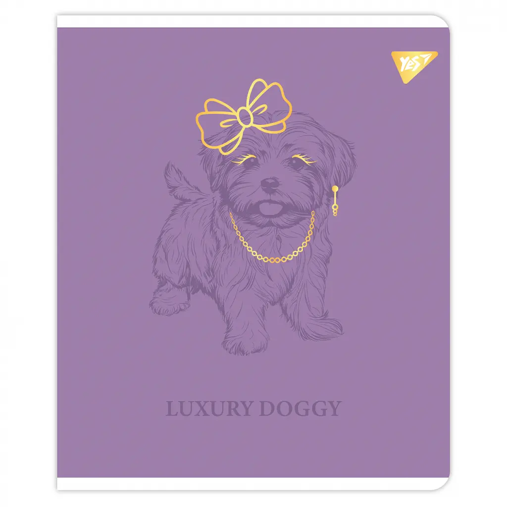 Зошит Yes Luxure doggy 48 аркушів лінія (767553), в асортименті - фото 3