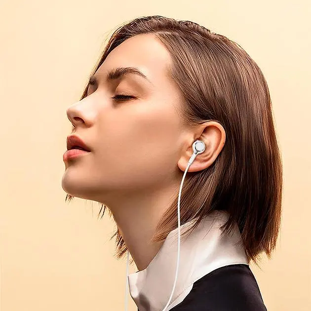 Дротові навушники Borofone BM90 Miller універсальні earphones with microphone, 3.5mm, 1.2m, white - фото 5