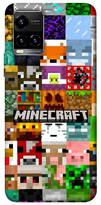 Чохол Demsky Minecraft collage для Vivo Y21 / Y33s