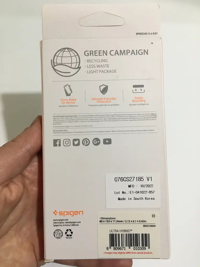Оригінальний протиударний чохол для iPhone 11 Spigen Ultra Hybrid Crystal Clear 076CS27185 прозорий - фото 5