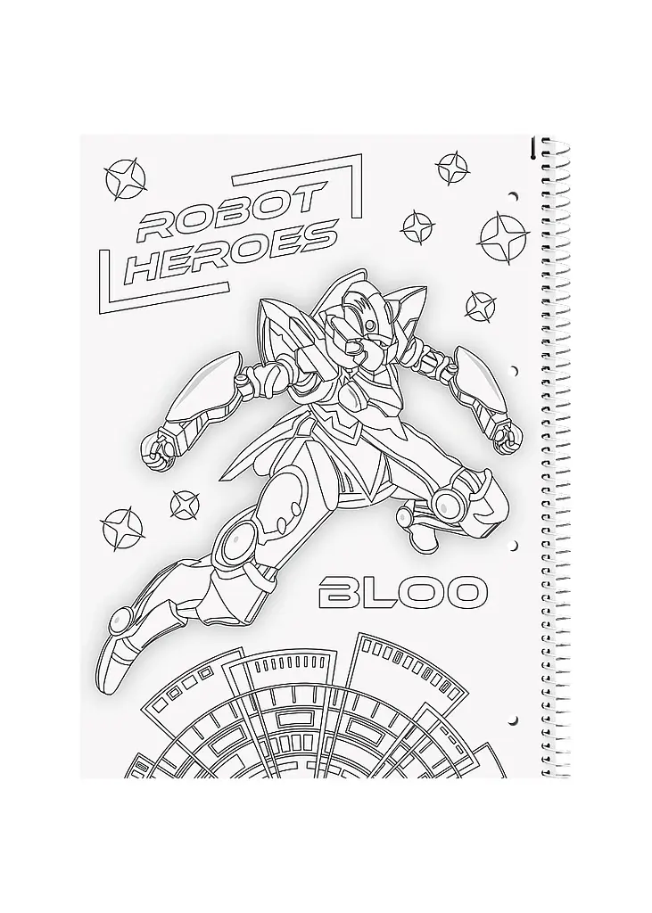 Блокнот А4 80 арк. BRUNNEN Premium Robot Heroes клітинка (10-679 28 421) - фото 3