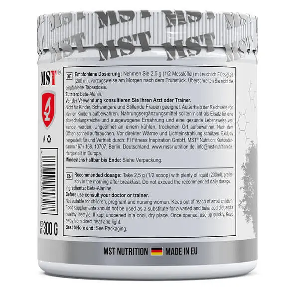 Бета-Аланін Beta Alanine 300 грам MST Nutrition vit0006499 - фото 3