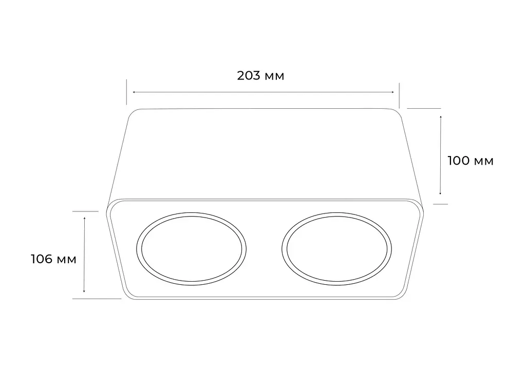 Точечный светильник MJ-Light CUBE 2 WH 12007 - фото 3