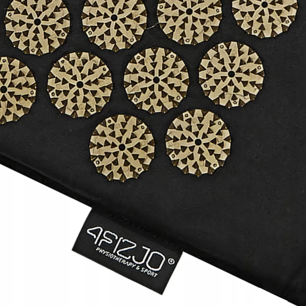 Килимок акупунктурний з валиком 4FIZJO Classic Mat Аплікатор Кузнєцова Black/Gold (P-5907739314987) - фото 6
