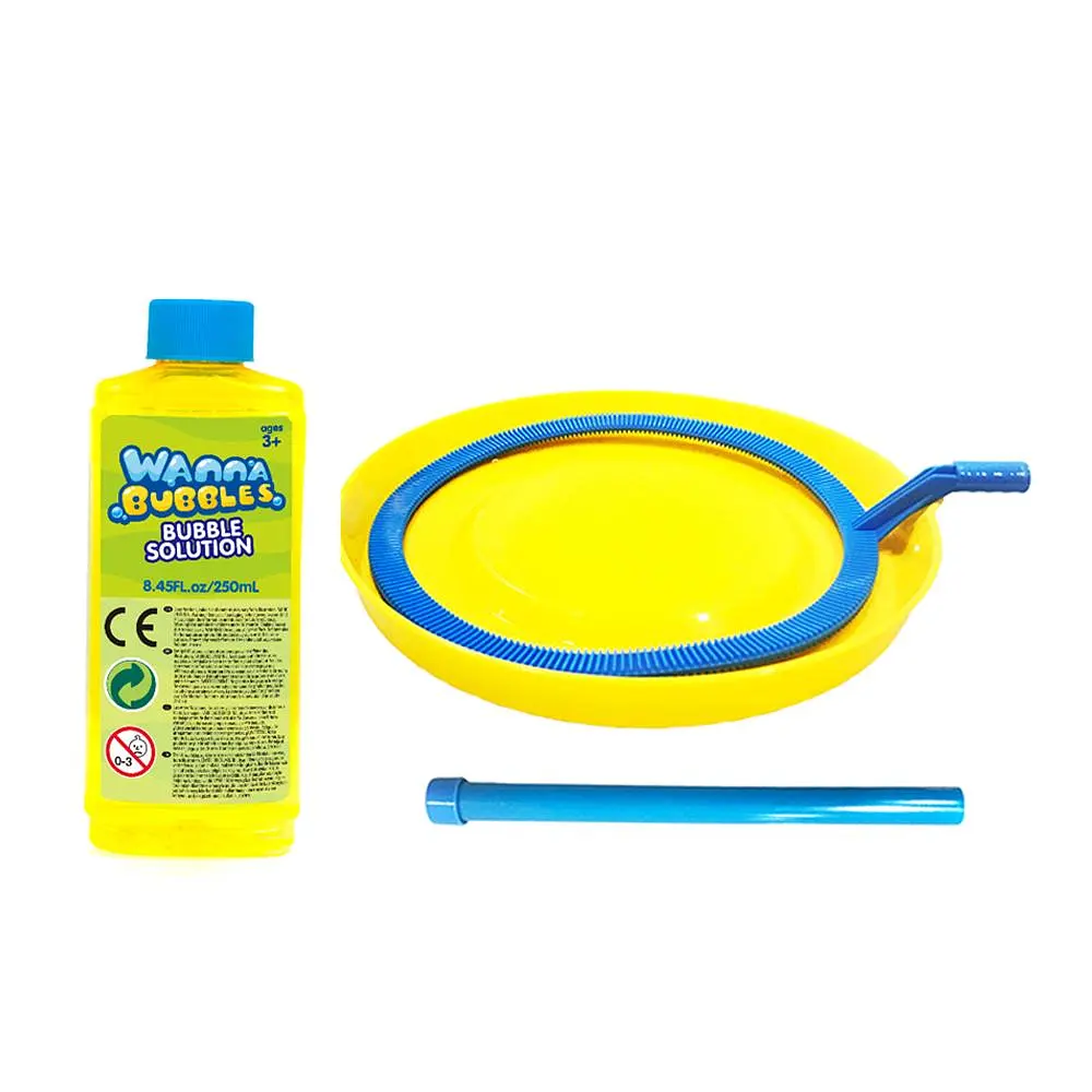 Мильні бульбашки Wanna Bubbles Гігантський розмір, 250 мл, жовтий (BB095-1) - фото 5