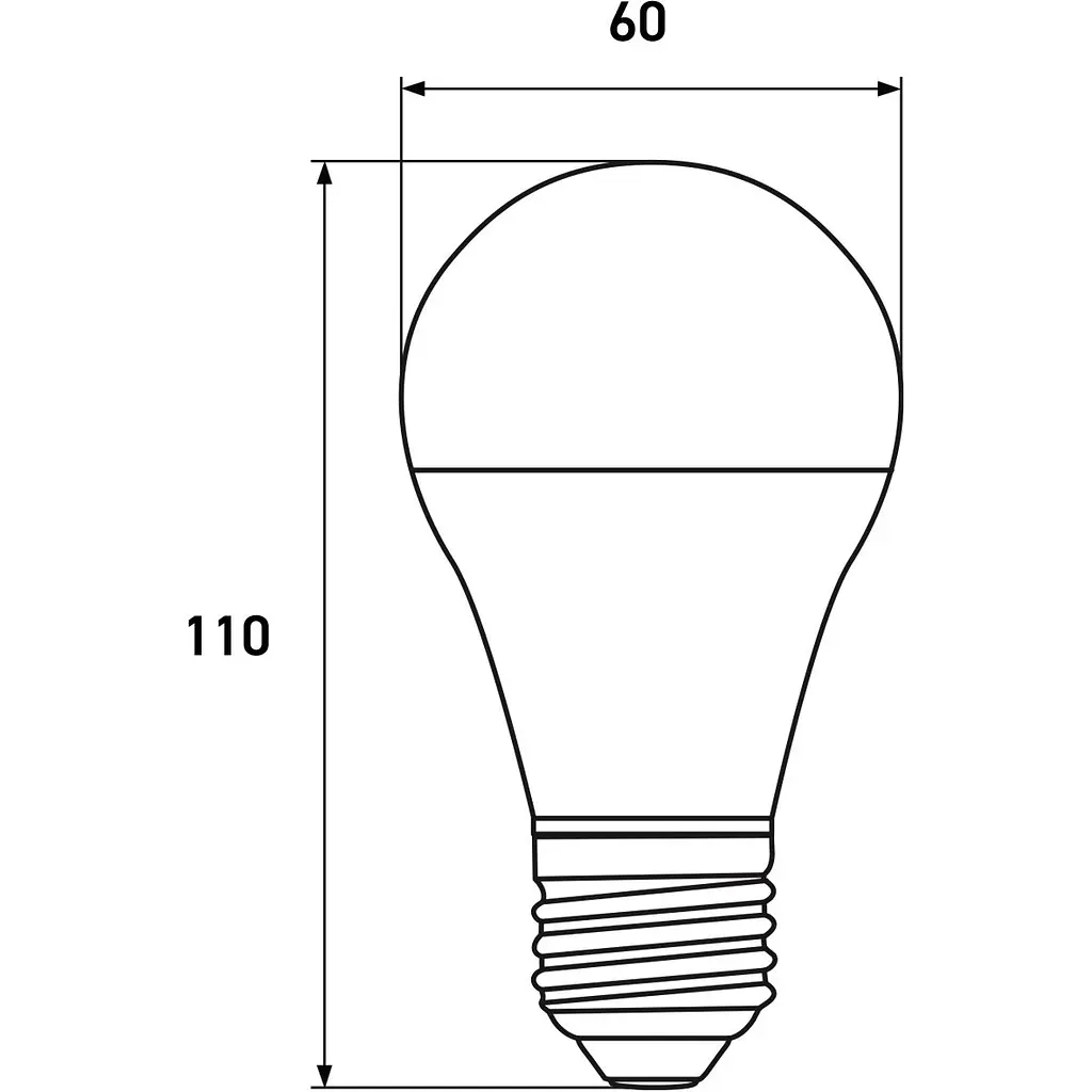 Світлодіодна лампа Euroelectric LED з датчиком руху 9W Sensor E27 4000K (LED-A60-09274(ST) - фото 3