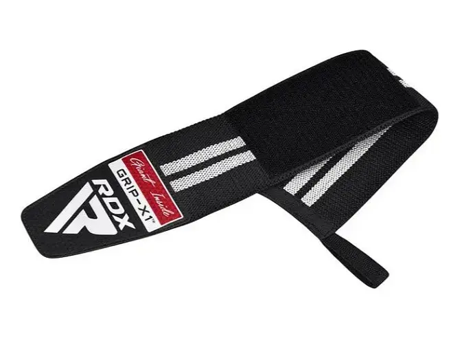 Бинти для зап'ясть (кистьові бинти) RDX GYM WRIST WRAP R11 BLACK/WHITE (WAH-WR11BW) - фото 3