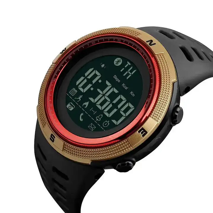 Наручний годинник чоловічий Skmei 1250 Gold Red, 1250RD (12334) - фото 2