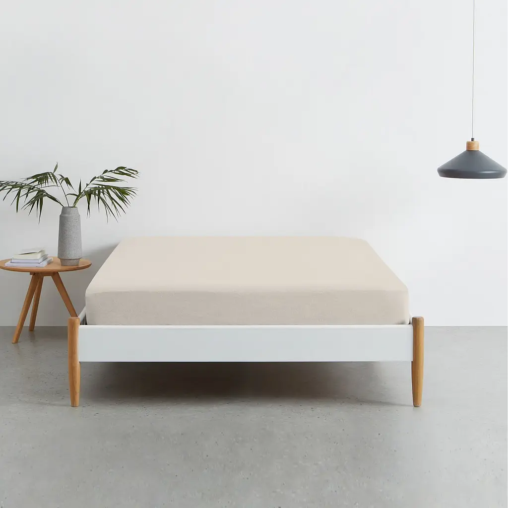 Набір простирадло на резинці 140х200 BEIGE / DOTS ROSE COSAS (4822052058602) - фото 3