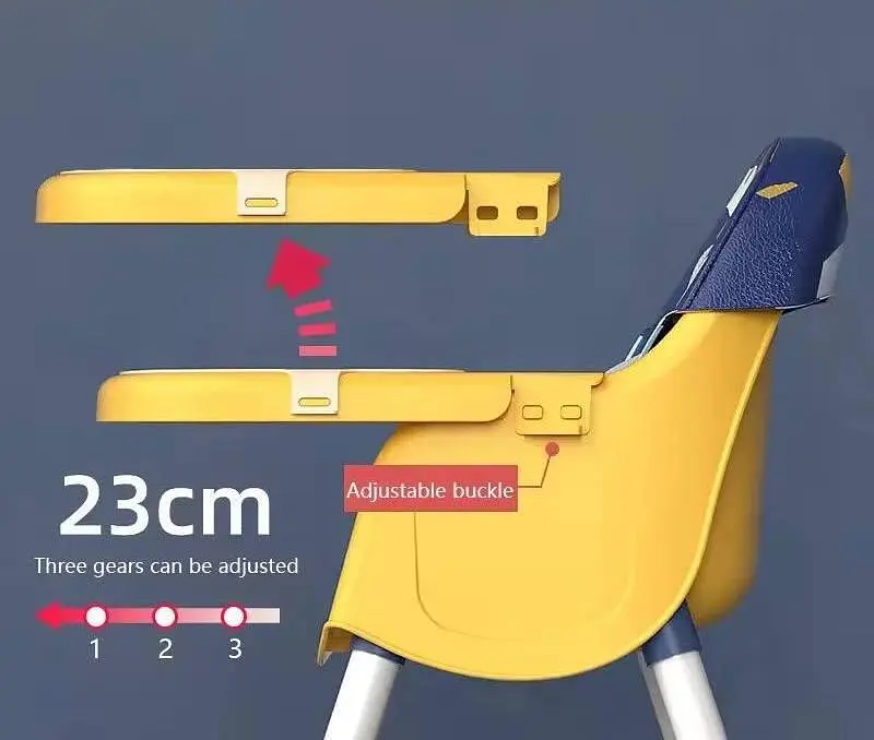 Стілець для годування + крісло Стілець-Трансформер 2в1 Жовто-Синій - фото 6