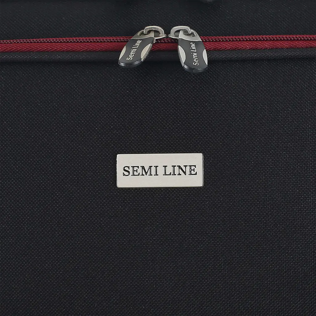 Валіза Semi Line 24 дюйми (M) дюйми (M) Black/Red Lines (T5680-2) - фото 9