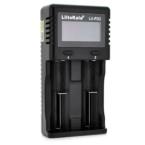 Розумний зарядний пристрій для акумуляторів LiitoKala Lii-PD2 АА, ААА, 18650, 21700, 26650 Li-ion, LiFePO4, Ni-MH, Ni-Cd (19410) - фото 3