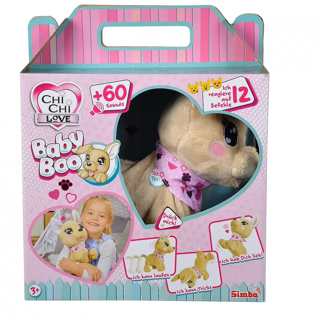 Собачка інтерактивна Simba Toys CCL Baby Boo українська мова, виконує 12 команд, 60 звуків, 30 см (5893500) - фото 7