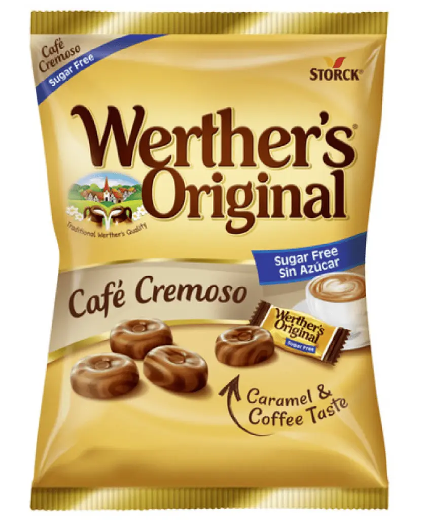 Карамельні цукерки Storck Werther's Original Cafe Cremoso Sugar Free 90г