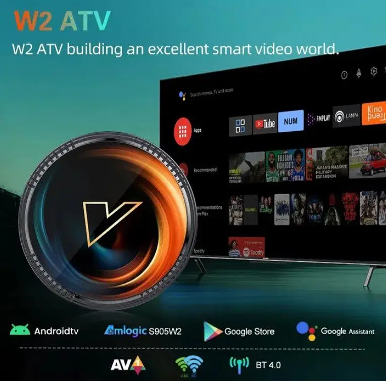 Смарт-ТВ-приставка Android SmartTV Box Vontar W2 ATV 4/32Gb Голос 4K HDR - фото 5