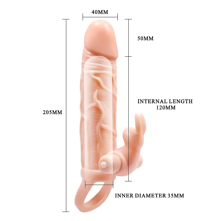 Насадка на пеніс BAILE BRAVE MAN 10 Vibraton Baile BI-026225Z 102752 - фото 6