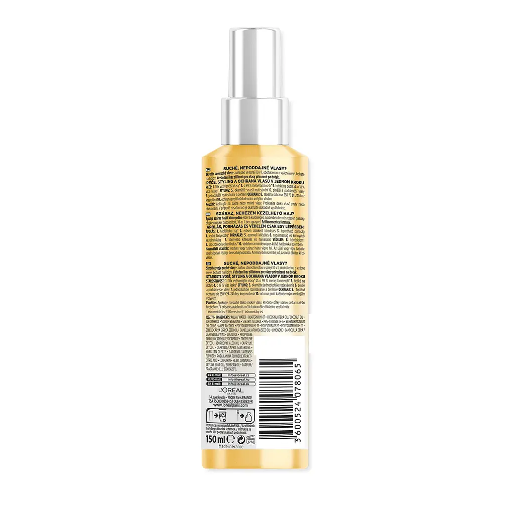Багатофункціональний спрей L'Oreal Paris Elseve Extraordinary Oil 10 in 1 Multifunctional Conditioner 150 мл - фото 2
