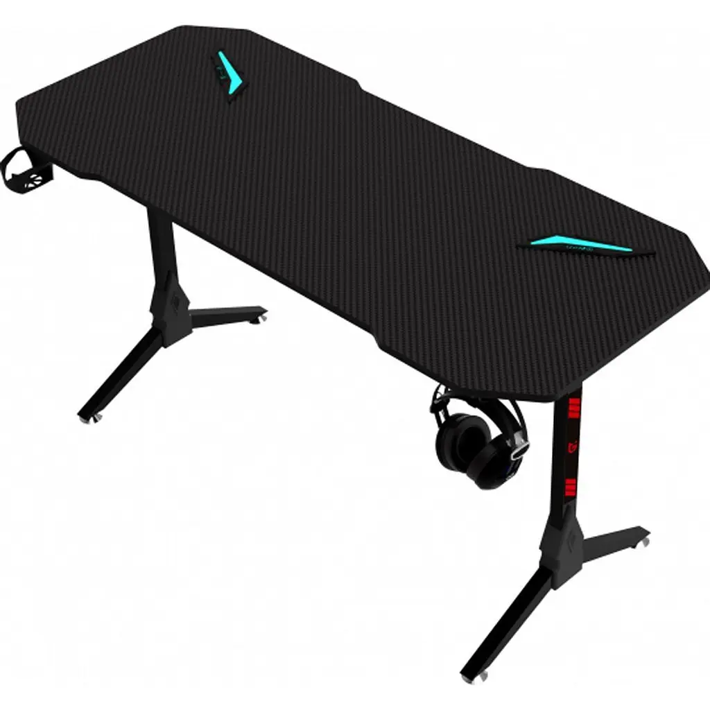 Комп'ютерний ігровий стіл GT Racer T-1211 Black [125760] - фото 2