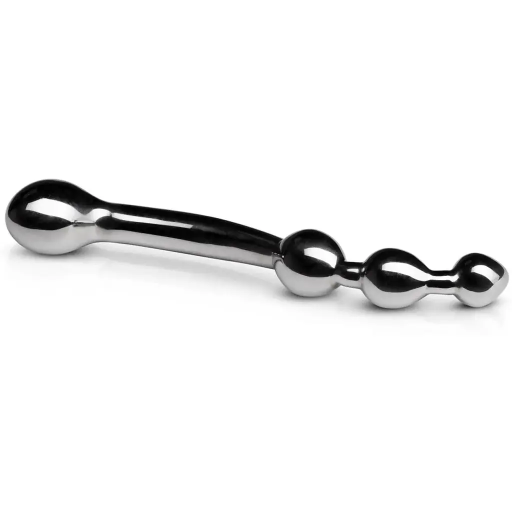 Металлический анально-вагинальный стимулятор Sinner Gear Unbendable Metal Anal Dildo - фото 3