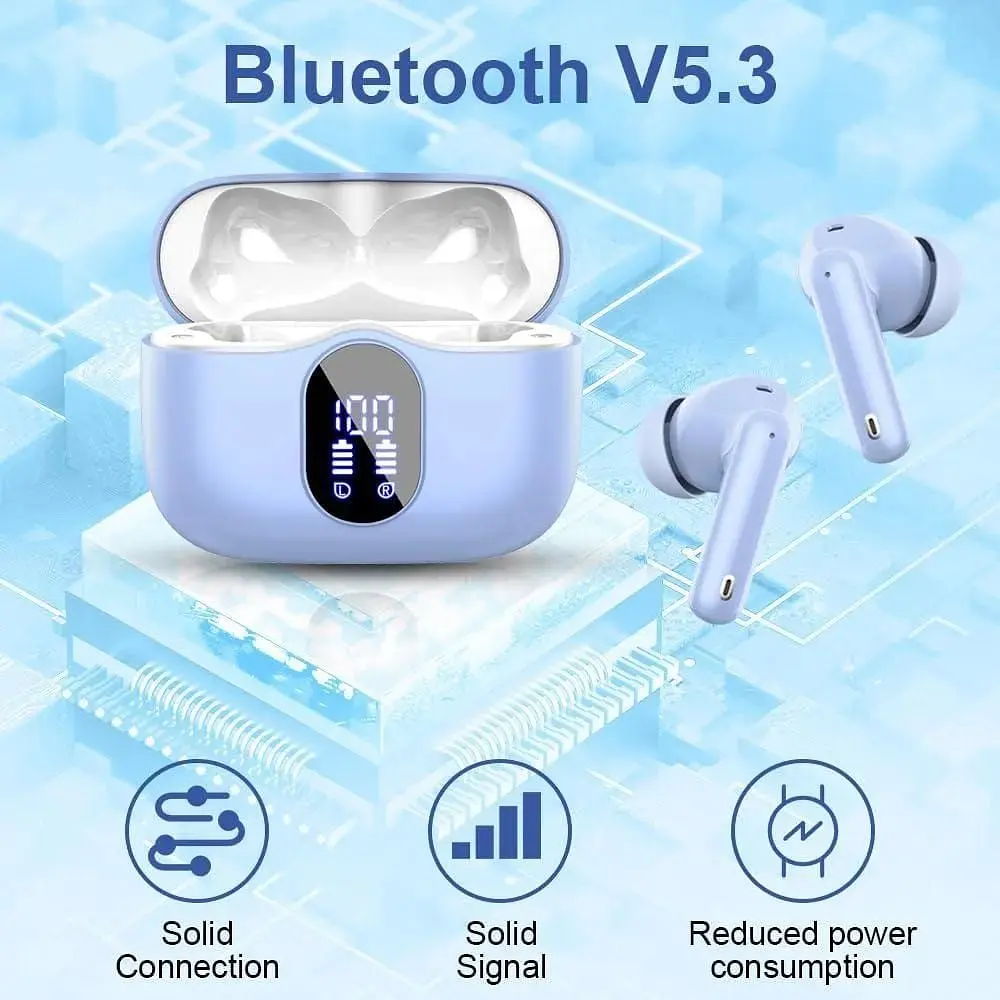 Бездротові навушники Bluetooth 5.3 з 4 мікрофонами ENC та шумозаглушенням - фото 7