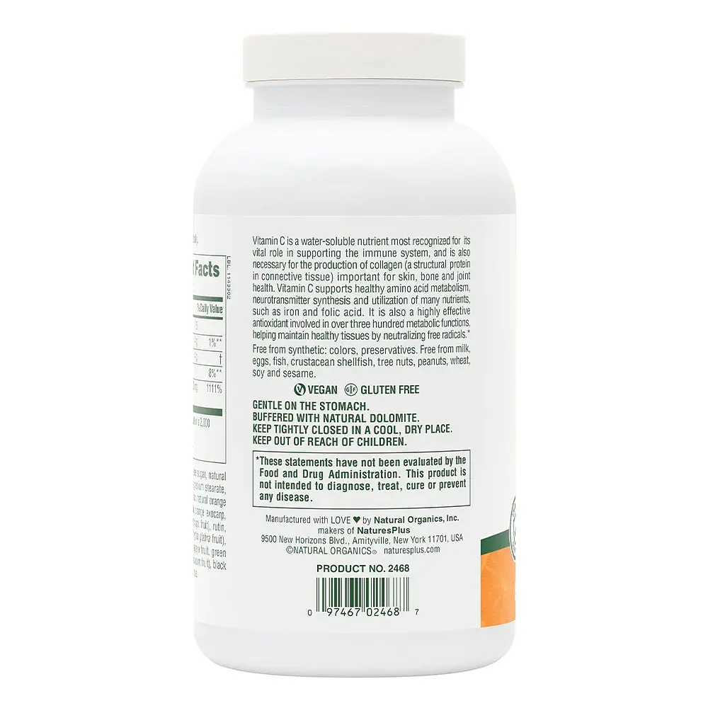 Вітаміни та мінерали Natures Plus Orange Juice Vitamin C 1000 mg, 60 жувальних таблеток - фото 3