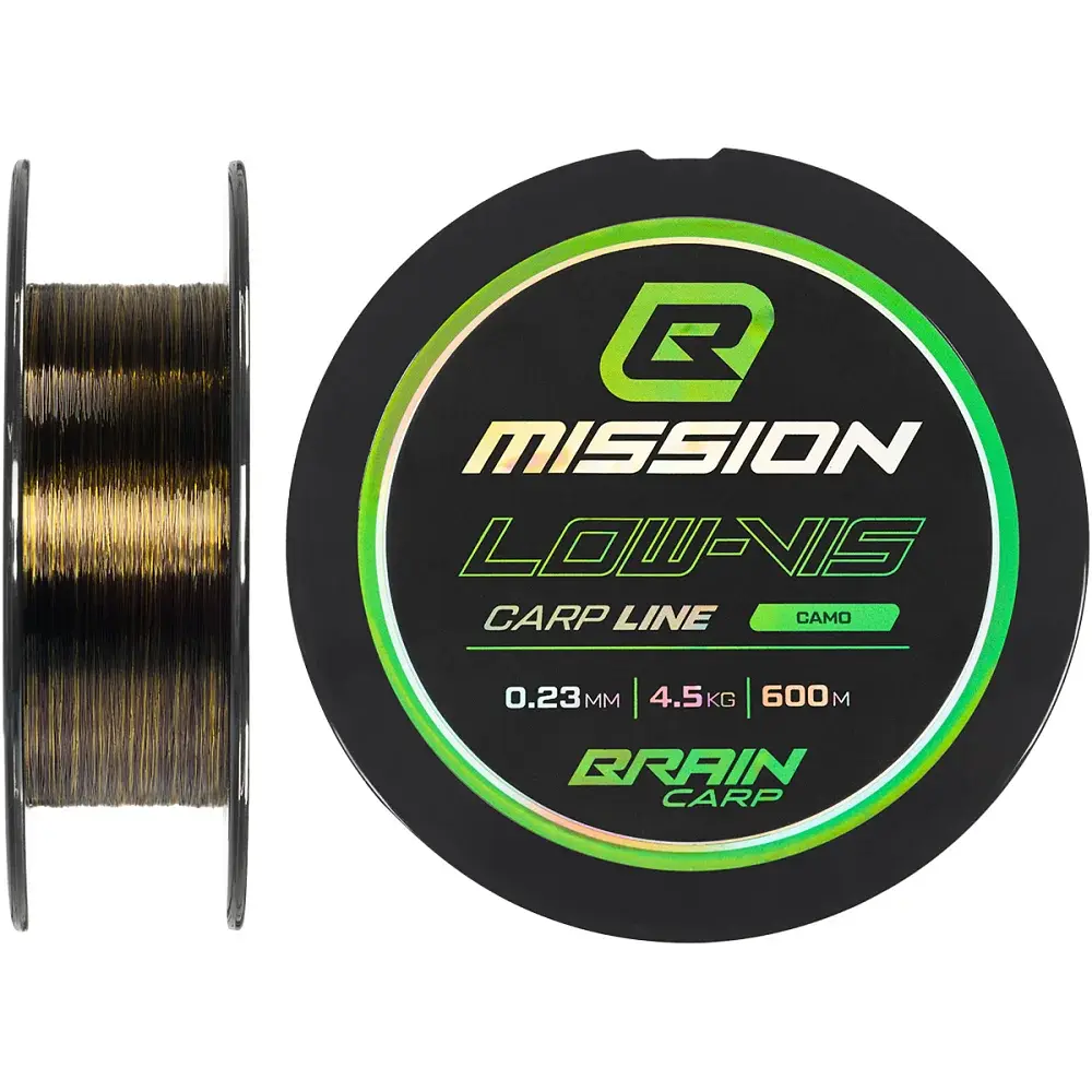 Волосінь Brain Mission Carp Line (Camo) 600m 0.23mm 4.5kg