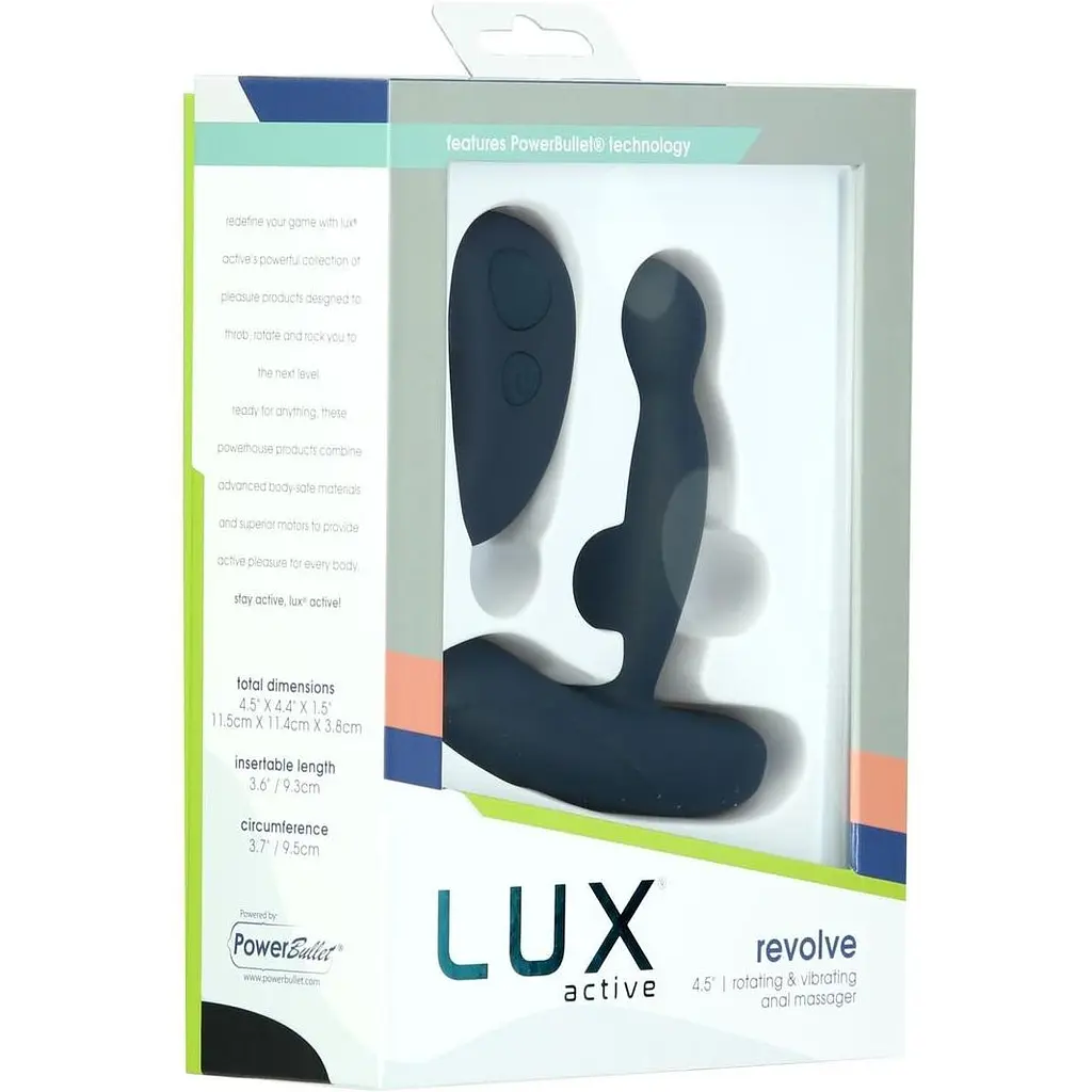 Масажер простати з ротацією і вібрацією Lux Active Revolve пульт ДК - фото 8