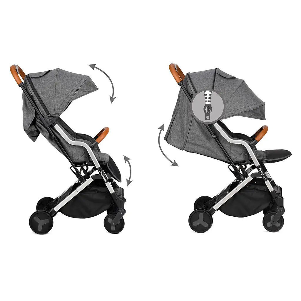 Прогулянкова коляска Kidwell Mavero Silver/Brown - фото 2