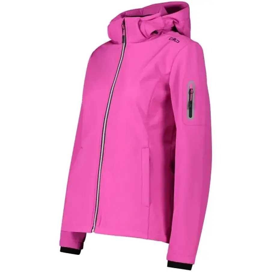 Куртка CMP Women's Lightweight Softshell Jacket with Detachable Hood Pink S (1097-39A5006-B818 38) - фото 2